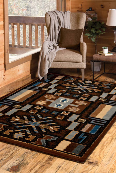 United Weavers Manhattan 940 38550 Pelham Brown Rug