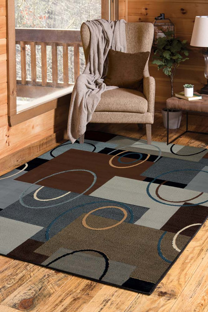 United Weavers Manhattan 940 39950 Oshi Brown Rug