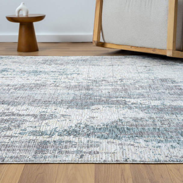 LR Home Allure 82464 Gray Blue Rug