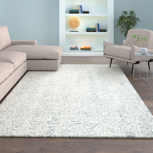 LR Home Aurora 82385 Silver Rug