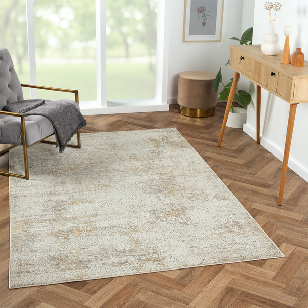 LR Home Brisbane 82283 Gray Beige Rug