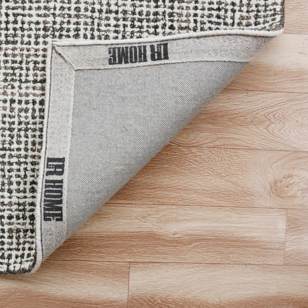 LR Home Criss Cross 81297 Gray Rug