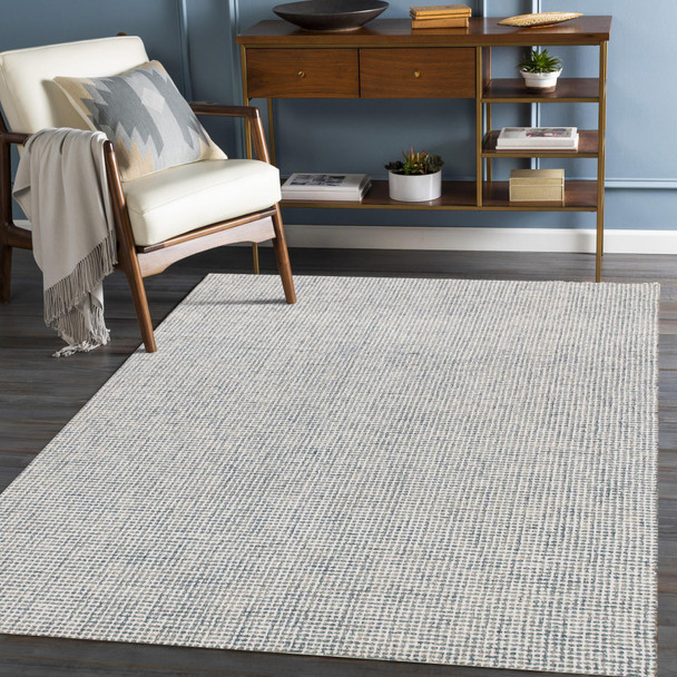 LR Home Criss Cross 81297 Teal Cream Rug