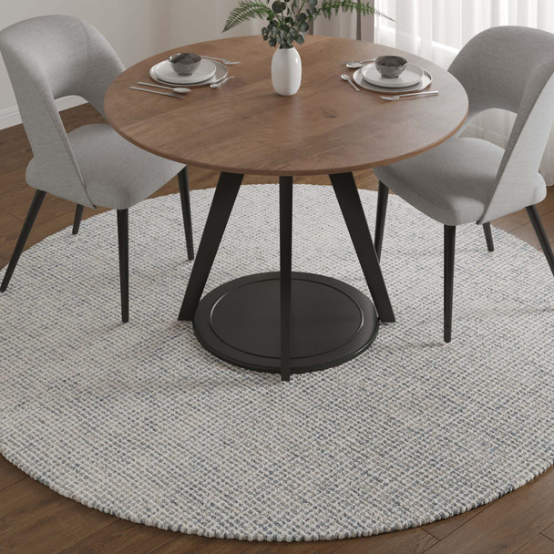 LR Home Criss Cross 82202 Teal Cream Rug