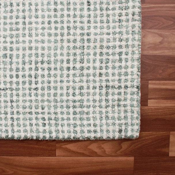 LR Home Criss Cross 82376 Green Ivory Rug