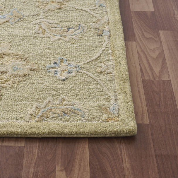 LR Home Dreamscape 82437 Tea Green Beige Rug