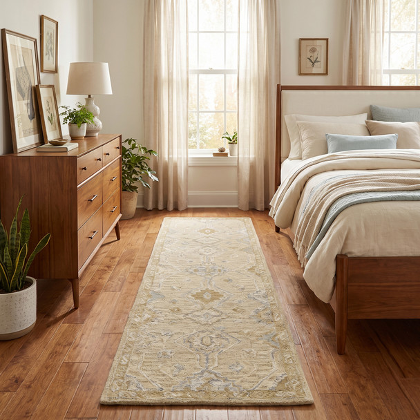 LR Home Dreamscape 82443 Beige Pastel blue Rug