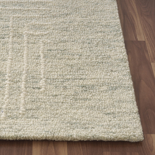 LR Home Haze 82446 Teal Ivory Rug