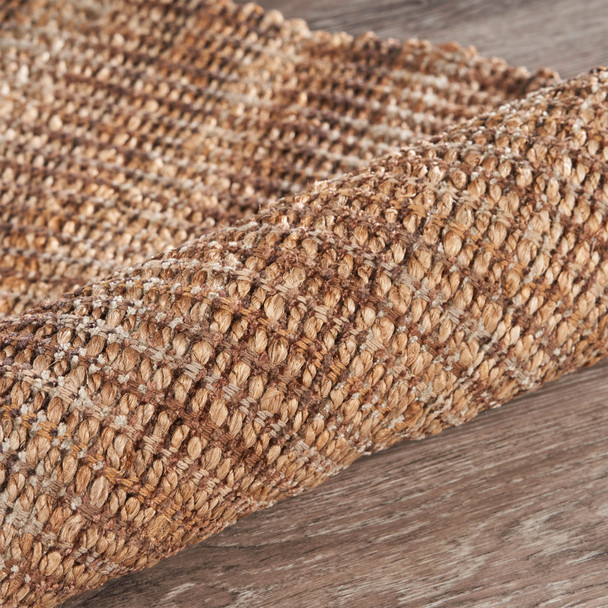 LR Home Natural Fiber 03305 Natural Jute Rust Rug