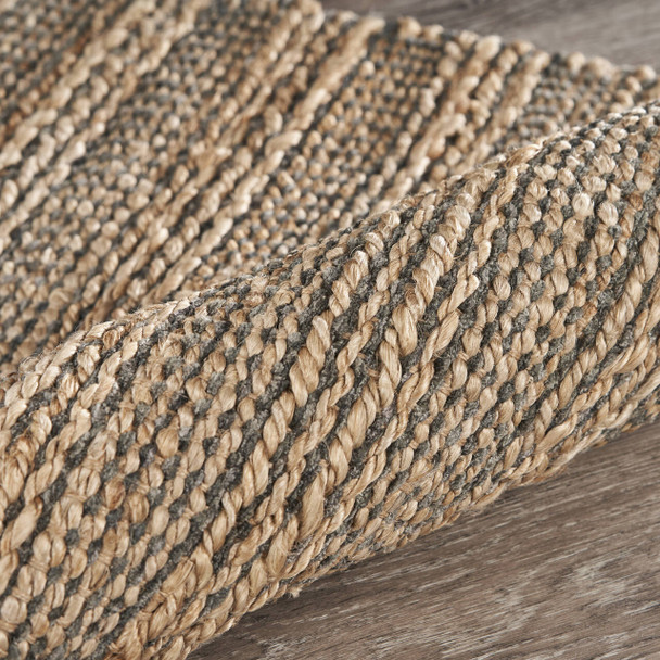 LR Home Natural Fiber 03336 Tan Gray Rug