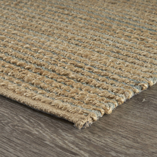LR Home Natural Fiber 03378  Natural Blue Rug