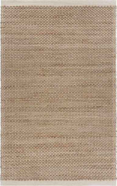 LR Home Natural Fiber 03386 Tan Off-White Rug