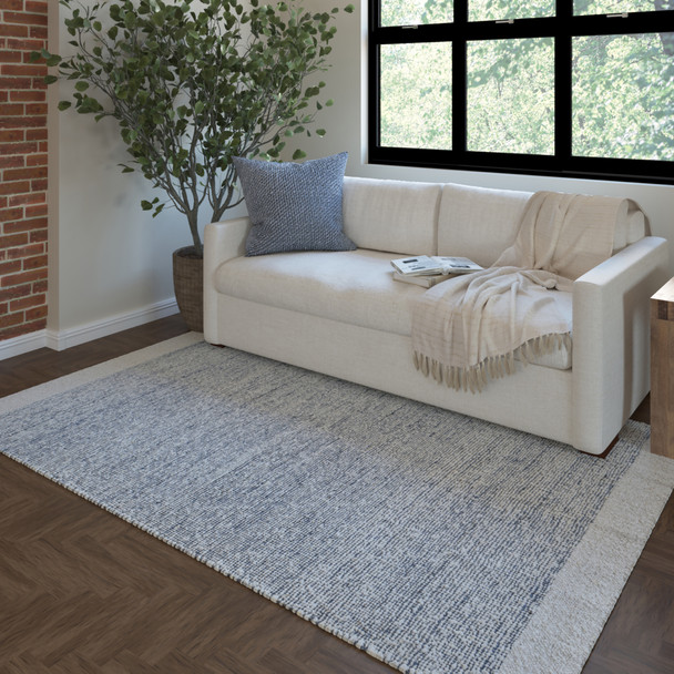 LR Home Savanna 82667 Blue Ivory Rug