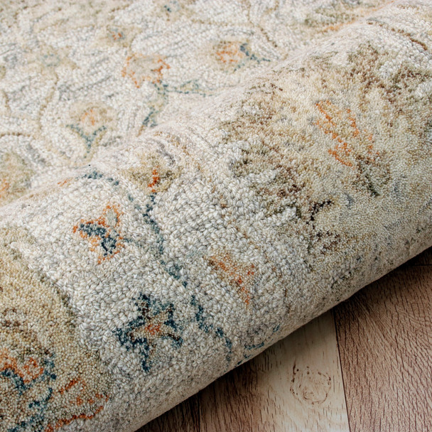 LR Home Vintage 81925 Silver Taupe Cream Rug