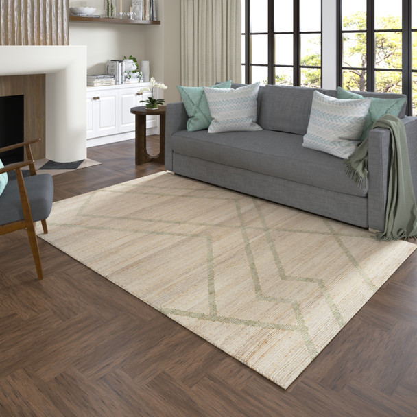 LR Home Willow 82577 Sage  Natural Rug