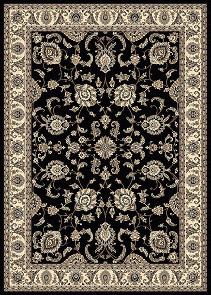 Radici Alba 1426 Black Rug