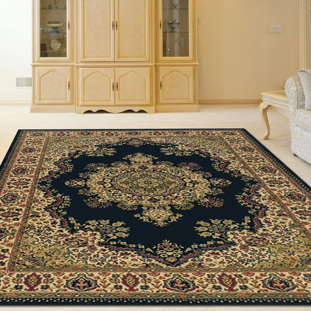 Radici Castello 1191 Black Rug