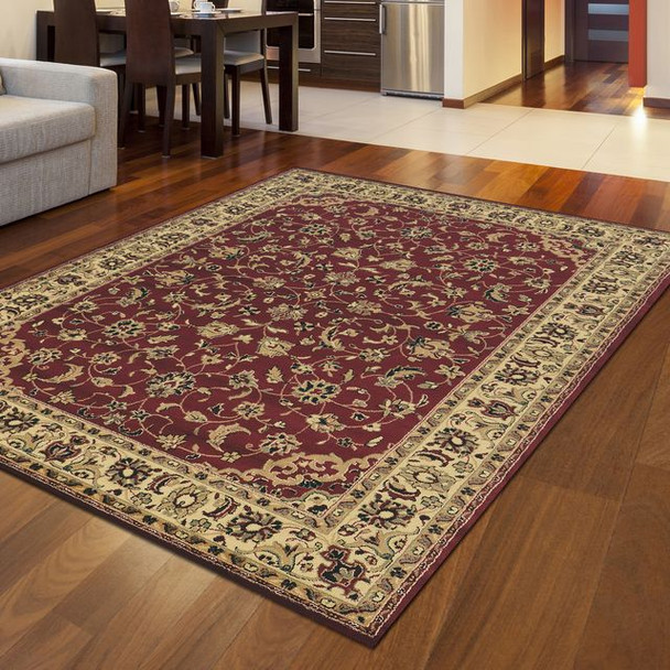 Radici Castello 953 Burgundy Rug