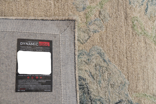 Dynamic Daisy 9096 845 Beige Sage Blue Rug