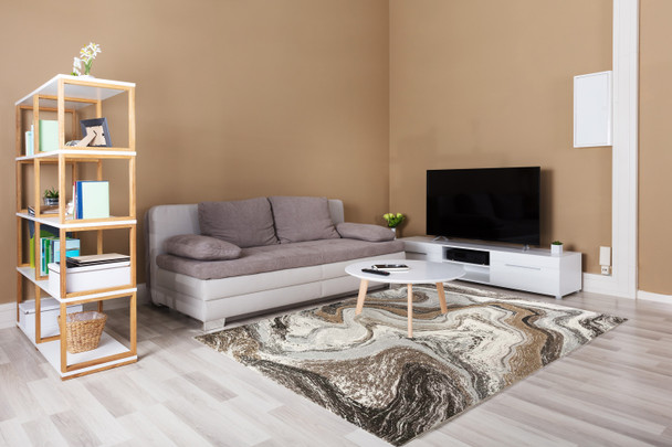 Dynamic Eclipse 63436 9283 Cream Mocha Rug