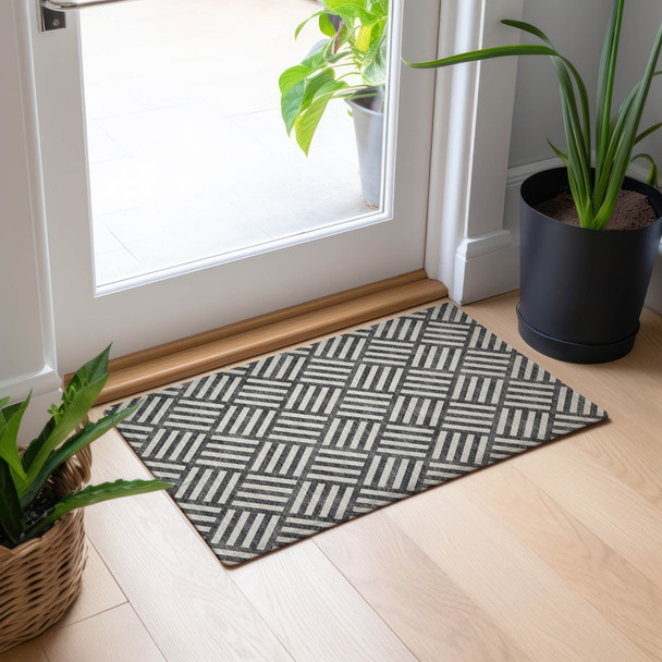 Addison Chantille ACN620 Black Rug