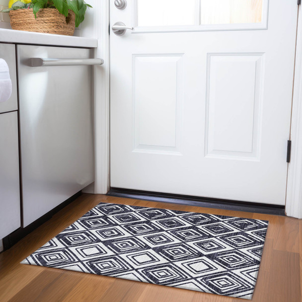 Addison Chantille ACN862 Black Rug