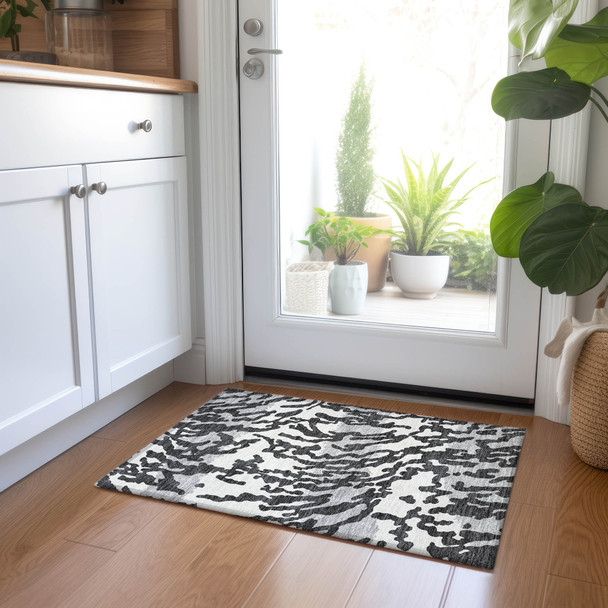 Addison Chantille ACN873 Black Rug