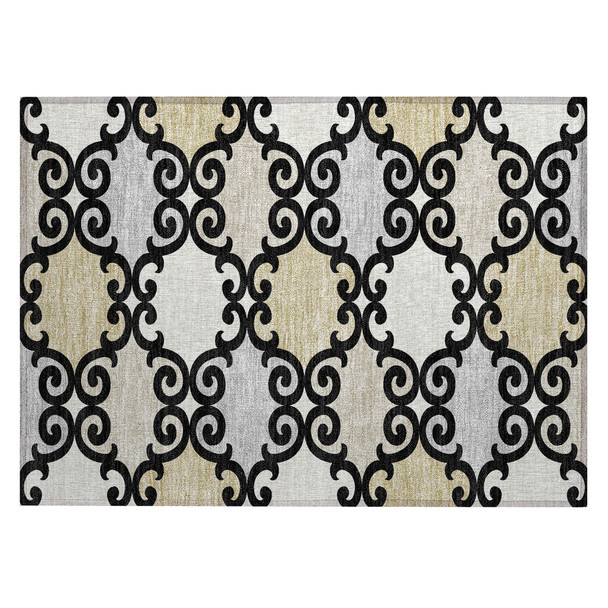 Addison Chantille ACN883 Black Rug