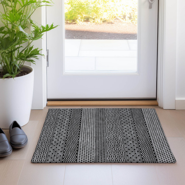 Addison Chantille ACN939 Black Rug