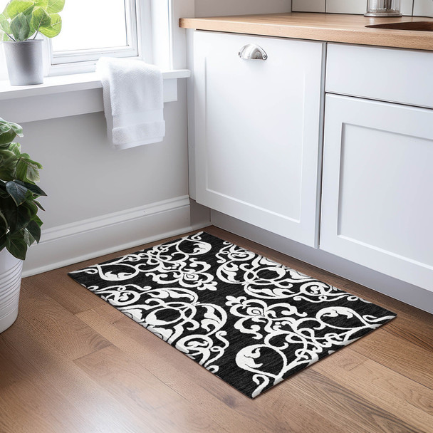 Addison Chantille ACN973 Black Rug