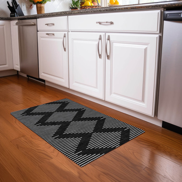 Addison Chantille ACN1016 Black Rug