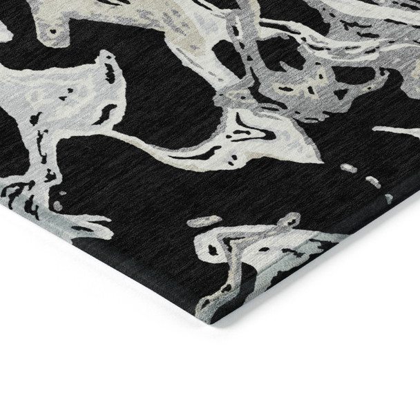 Addison Chantille ACN1035 Black Rug