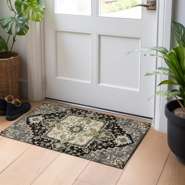 Addison Chantille ACN1036 Black Rug