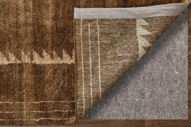 Feizy Agape 69HAF Brown Ivory Area Rug