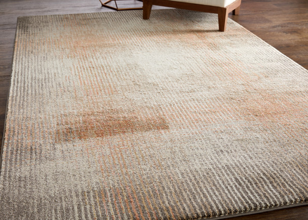 Feizy Eden 39QPF Ivory Taupe Pink Area Rug