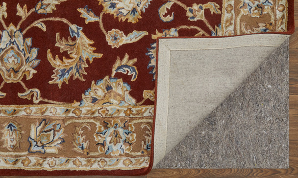Feizy Prescott 8937F Red Tan Ivory Area Rug