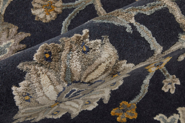 Feizy Prescott 8940F Blue Silver Gray Area Rug