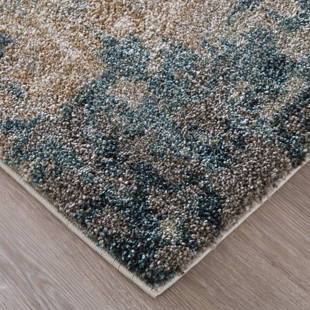 Feizy Richmond 39R6F Gray White Blue Area Rug