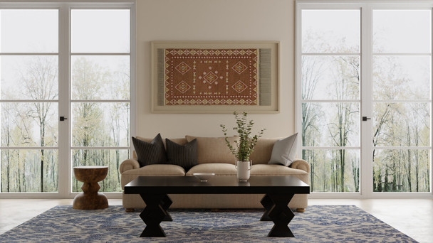 Feizy Wallace 8A39F Blue Ivory Area Rug