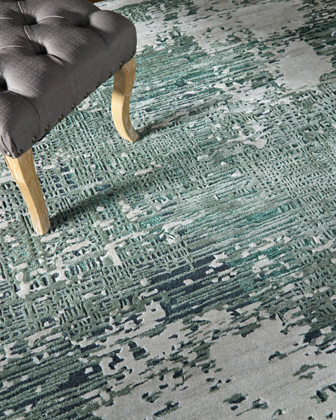 Feizy Zarah 8917F Green White Area Rug