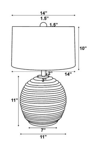Surya Pozo PZO-001 Accent Table Lamp