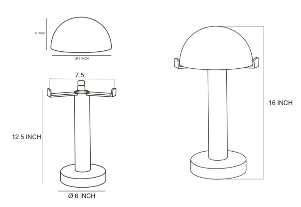 Surya Ursula URS-001 Accent Table Lamp