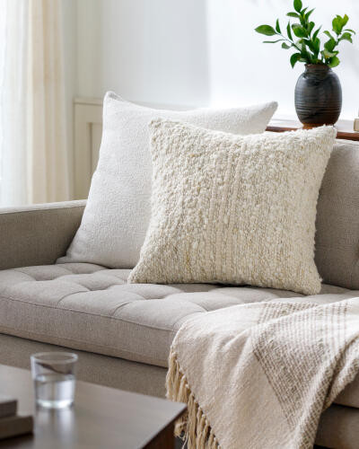 Surya Neutral NEU-001 Accent Pillow