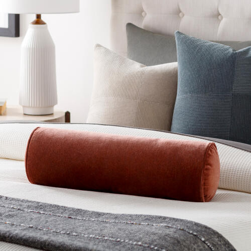 Surya Cotton Velvet CV-054 Bolster Pillow