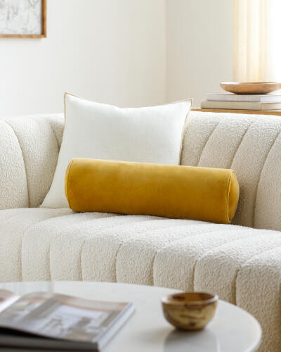 Surya Cotton Velvet CV-096 Bolster Pillow