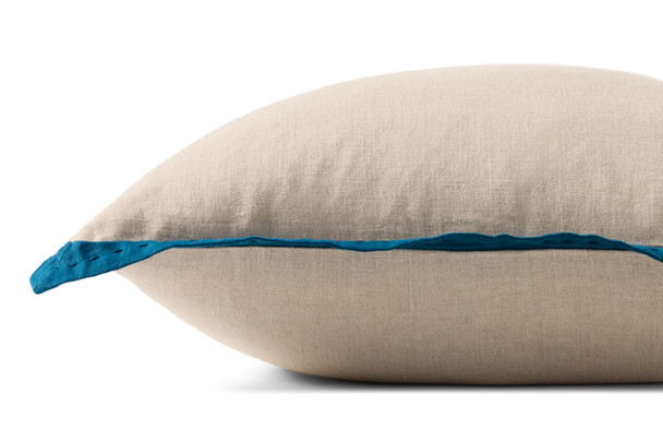 Loloi PLL0197 Natural / Blue Pillow
