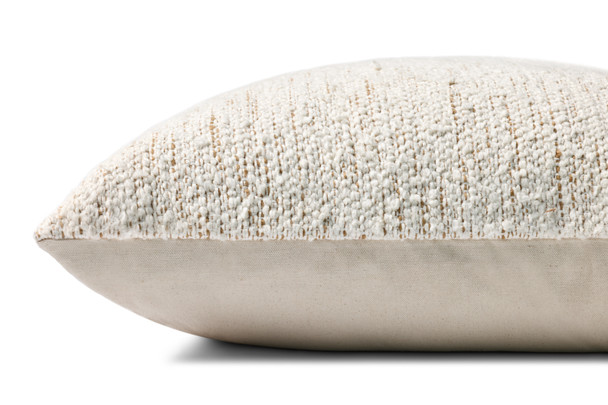 Loloi PLL0192 Ivory / Rustic Brown Pillow