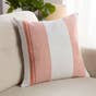 Jaipur Living Parque ACA09 Outdoor Handmade Striped Orange And Gray Pillow