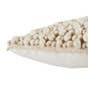 Jaipur Living Kaz AGO10 Handmade Solid Beige And Ivory Pillow