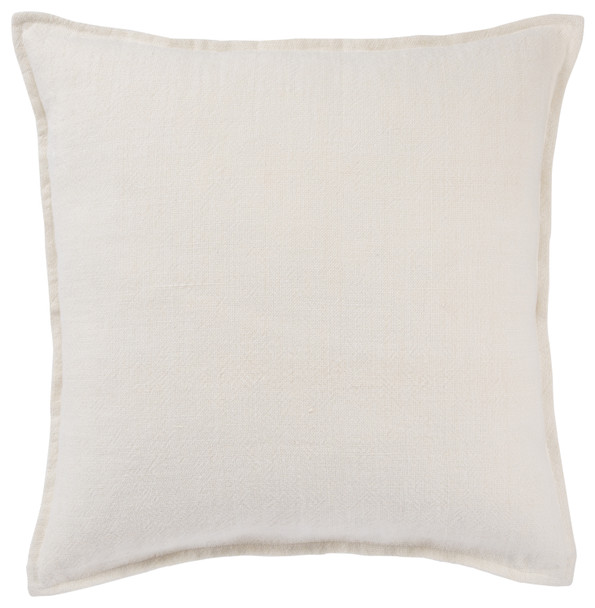 Jaipur Living Blanche BRB03 Handmade Solid Ivory Pillow